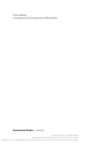 خرید و دانلود نسخه کامل کتاب Orientalismus und demokratische Öffentlichkeit. Antimuslimischer Rassismus aus Sicht postkolonialer und neuerer kritischer Theorie_68f8c8a8bd5b1.jpeg خرید و دانلود نسخه کامل کتاب Orientalismus und demokratische Öffentlichkeit. Antimuslimischer Rassismus aus Sicht postkolonialer und neuerer kritischer Theorie