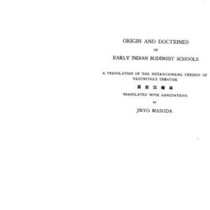 خرید و دانلود نسخه کامل کتاب Origin and Doctrines of Early Indian Buddhist Schools