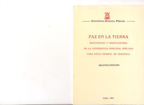 خرید و دانلود نسخه کامل کتاب Paz en la Tierra. Reflexiones y orientaciones de la Conferencia Episcopal Peruana para estos tiempos de violencia_68e1f6c97bdc8.jpeg خرید و دانلود نسخه کامل کتاب Paz en la Tierra. Reflexiones y orientaciones de la Conferencia Episcopal Peruana para estos tiempos de violencia