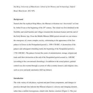 خرید و دانلود نسخه کامل کتاب Performing Religion: Practitioners and Cult Places in Minoan Crete