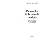 خرید و دانلود نسخه کامل کتاب Philosophie de la nouvelle musique