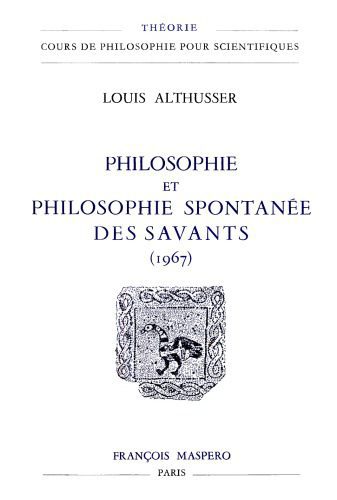خرید و دانلود نسخه کامل کتاب Philosophie et philosophie spontanée des savants_68e5ca8c84c29.jpeg خرید و دانلود نسخه کامل کتاب Philosophie et philosophie spontanée des savants