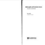 خرید و دانلود نسخه کامل کتاب Philosophy and Memory Traces: Descartes to Connectionism