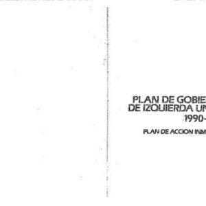 خرید و دانلود نسخه کامل کتاب Plan de gobierno de Izquierda Unida 1990-1995 : Plan de acción inmediata (Perú)