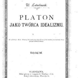 خرید و دانلود نسخه کامل کتاب Platon jako twórca idealizmu