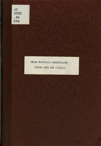 خرید و دانلود نسخه کامل کتاب Pleins feux sur l’U.N.C._68e6d15d37e8e.jpeg خرید و دانلود نسخه کامل کتاب Pleins feux sur l’U.N.C.