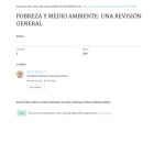 خرید و دانلود نسخه کامل کتاب Pobreza y Ambiente: Una revisión general
