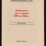 خرید و دانلود نسخه کامل کتاب Podstawowe cele i zadania CPR na 1986 r.