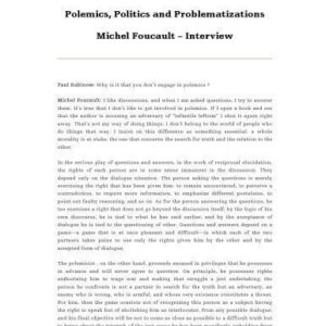 خرید و دانلود نسخه کامل کتاب Polemics, Politics and Problematizations