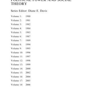 خرید و دانلود نسخه کامل کتاب Political Power and Social Theory, Volume 19 (Political Power and Social Theory)