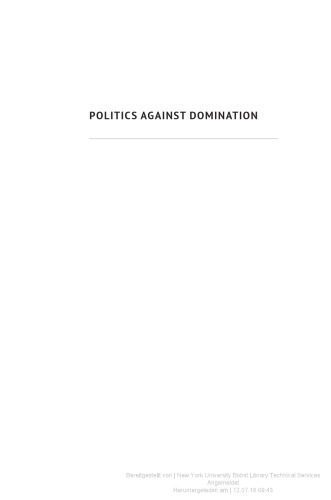 خرید و دانلود نسخه کامل کتاب Politics against Domination_68ea943cddff6.jpeg خرید و دانلود نسخه کامل کتاب Politics against Domination