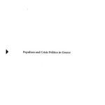 خرید و دانلود نسخه کامل کتاب Populism and Crisis Politics in Greece