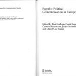 خرید و دانلود نسخه کامل کتاب Populist Political Communication in Europe