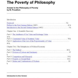 خرید و دانلود نسخه کامل کتاب Poverty of Philosophy