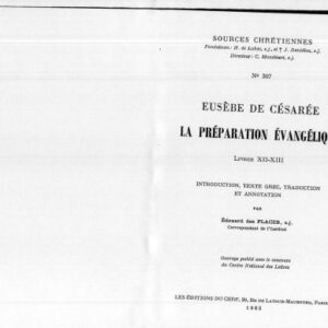 خرید و دانلود نسخه کامل کتاب Préparation évangélique, Livres XII-XIII