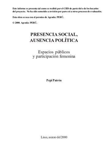 خرید و دانلود نسخه کامل کتاب Presencia social, ausencia política. Espacios públicos y participación femenina_68ea518fdeb31.jpeg خرید و دانلود نسخه کامل کتاب Presencia social, ausencia política. Espacios públicos y participación femenina