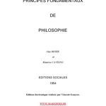 خرید و دانلود نسخه کامل کتاب Principes fondamentaux de philosophie