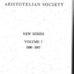 خرید و دانلود نسخه کامل کتاب Proceedings of the Aristotelian Society, Volume 7, 1906-07