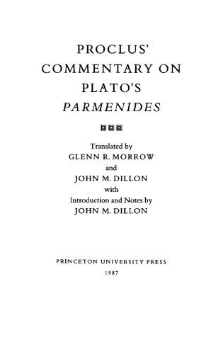 خرید و دانلود نسخه کامل کتاب Proclus’ Commentary on Plato’s “Parmenides”_68fea002e2471.jpeg خرید و دانلود نسخه کامل کتاب Proclus’ Commentary on Plato’s “Parmenides”