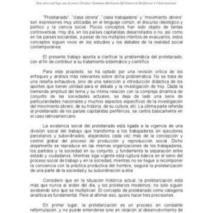 خرید و دانلود نسخه کامل کتاب Proletariado y ciencia social