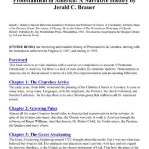خرید و دانلود نسخه کامل کتاب Protestantism in America: A Narrative History