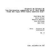 خرید و دانلود نسخه کامل کتاب Proyecto de Estudio de “Los Movimientos campesinos en el Perú desde fines del siglo XVIII hasta nuestros días”