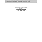 خرید و دانلود نسخه کامل کتاب Proyecto de una lengua universal (Project for a universal language)