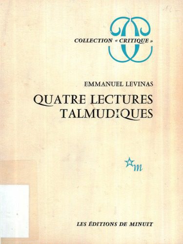 خرید و دانلود نسخه کامل کتاب Quatre lectures talmudiques_68fceb0c44a90.jpeg خرید و دانلود نسخه کامل کتاب Quatre lectures talmudiques