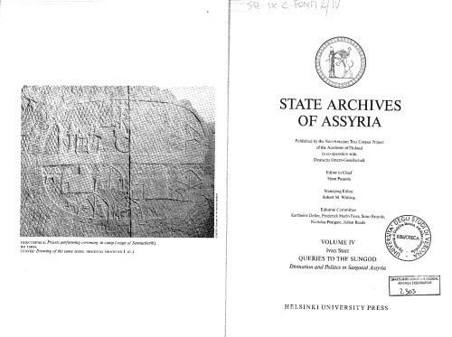 خرید و دانلود نسخه کامل کتاب Queries to the Sungod: Divination and Politics in Sargonid Assyria (State Archives of Assyria, 4)_68ea8217a75fe.jpeg خرید و دانلود نسخه کامل کتاب Queries to the Sungod: Divination and Politics in Sargonid Assyria (State Archives of Assyria, 4)