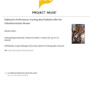 خرید و دانلود نسخه کامل کتاب Radioactive Performances – Teaching about Radiation after the Fukushima Nuclear Disaster