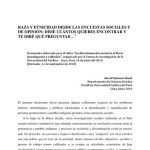خرید و دانلود نسخه کامل کتاب Raza y etnicidad desde las encuestas sociales de opinión: dime cuántos quieres encontrar y te diré qué preguntar