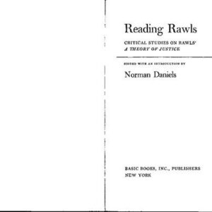 خرید و دانلود نسخه کامل کتاب Reading Rawls : Critical Studies on Rawls’ ‘A Theory of Justice’