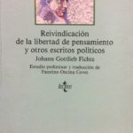 خرید و دانلود نسخه کامل کتاب Reivindicación de la libertad de pensamiento y otros escritos políticos