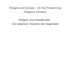 خرید و دانلود نسخه کامل کتاب Religion and Society: On the Present-Day Religious Situation