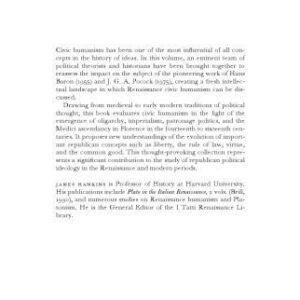 خرید و دانلود نسخه کامل کتاب Renaissance Civic Humanism: Reappraisals and Reflections