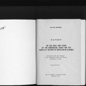 خرید و دانلود نسخه کامل کتاب Report on the role and tasks of the Democratic Front for the complete triumph of socialism in Albania