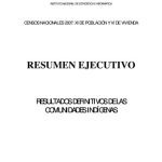 خرید و دانلود نسخه کامل کتاب Resultados definitivos de las comunidades indígenas: Resumen Ejecutivo. Censos Nacionales 2007:  XI de Población y VI de Vivienda