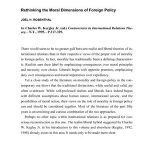 خرید و دانلود نسخه کامل کتاب Rethinking the Moral Dimensions of Foreign Policy