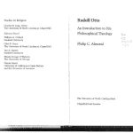 خرید و دانلود نسخه کامل کتاب Rudolf Otto: An Introduction to His Philosophical Theology