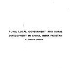خرید و دانلود نسخه کامل کتاب Rural Local Government And Rural Development In China, India Pakistan [1977]