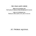 خرید و دانلود نسخه کامل کتاب Saint Thomas Aquinas, of the order of preachers (1225-1274): A biographical study of the Angelic doctor