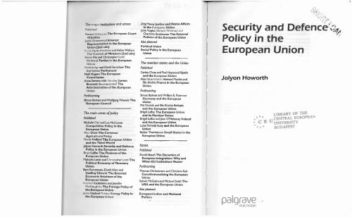 خرید و دانلود نسخه کامل کتاب Security and Defence Policy in the European Union_68f7e84daea15.jpeg خرید و دانلود نسخه کامل کتاب Security and Defence Policy in the European Union