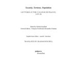خرید و دانلود نسخه کامل کتاب Security, Territory, Population: Lectures at the College De France, 1977-78