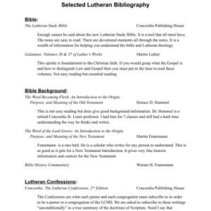 خرید و دانلود نسخه کامل کتاب Selected Lutheran Bibliography