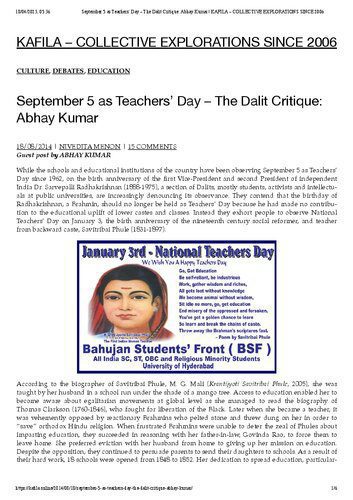 خرید و دانلود نسخه کامل کتاب SEPTEMBER 5 AS TEACHERS’ DAY – THE DALIT CRITIQUE_68e59b571f1ba.jpeg خرید و دانلود نسخه کامل کتاب SEPTEMBER 5 AS TEACHERS’ DAY – THE DALIT CRITIQUE