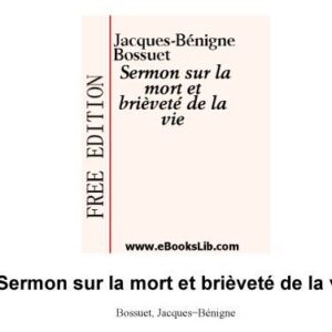 خرید و دانلود نسخه کامل کتاب Sermon sur la mort et la vie