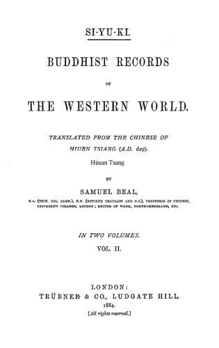 خرید و دانلود نسخه کامل کتاب Si-Yu-Ki Buddhist Records of the Western World : Translated from the Chinese of Hiuen Tsiang (A.D. 629) Vol II_68e126f2131c2.jpeg خرید و دانلود نسخه کامل کتاب Si-Yu-Ki Buddhist Records of the Western World : Translated from the Chinese of Hiuen Tsiang (A.D. 629) Vol II