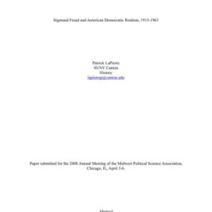 خرید و دانلود نسخه کامل کتاب Sigmund Freud and American Democratic Realism, 1915-1963