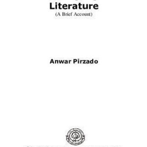 خرید و دانلود نسخه کامل کتاب Sindhi Language and Litrature (A Brief Account)