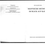 خرید و دانلود نسخه کامل کتاب Skeptische Methode im Blick auf Kant
